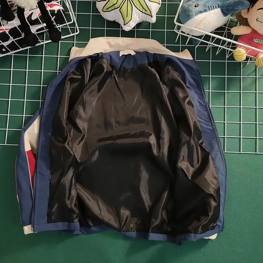 Color Block Y2K Patchwork Jacket for a Stylish Look