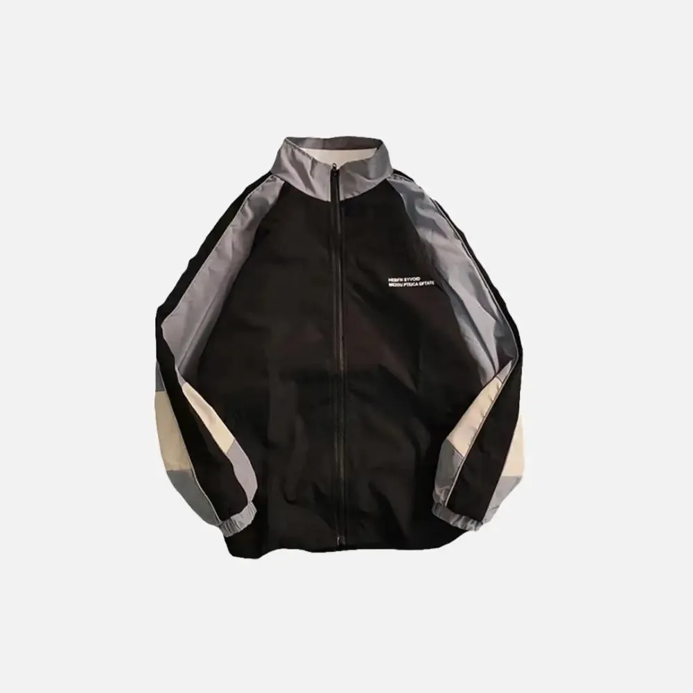 Color Block Y2K Patchwork Jacket for a Stylish Look