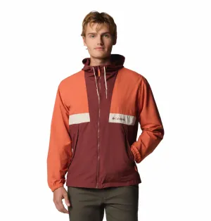 Columbia Mens Maroon Omni-Shield Spire Valley Hooded Wind and Water Resistant Jacket