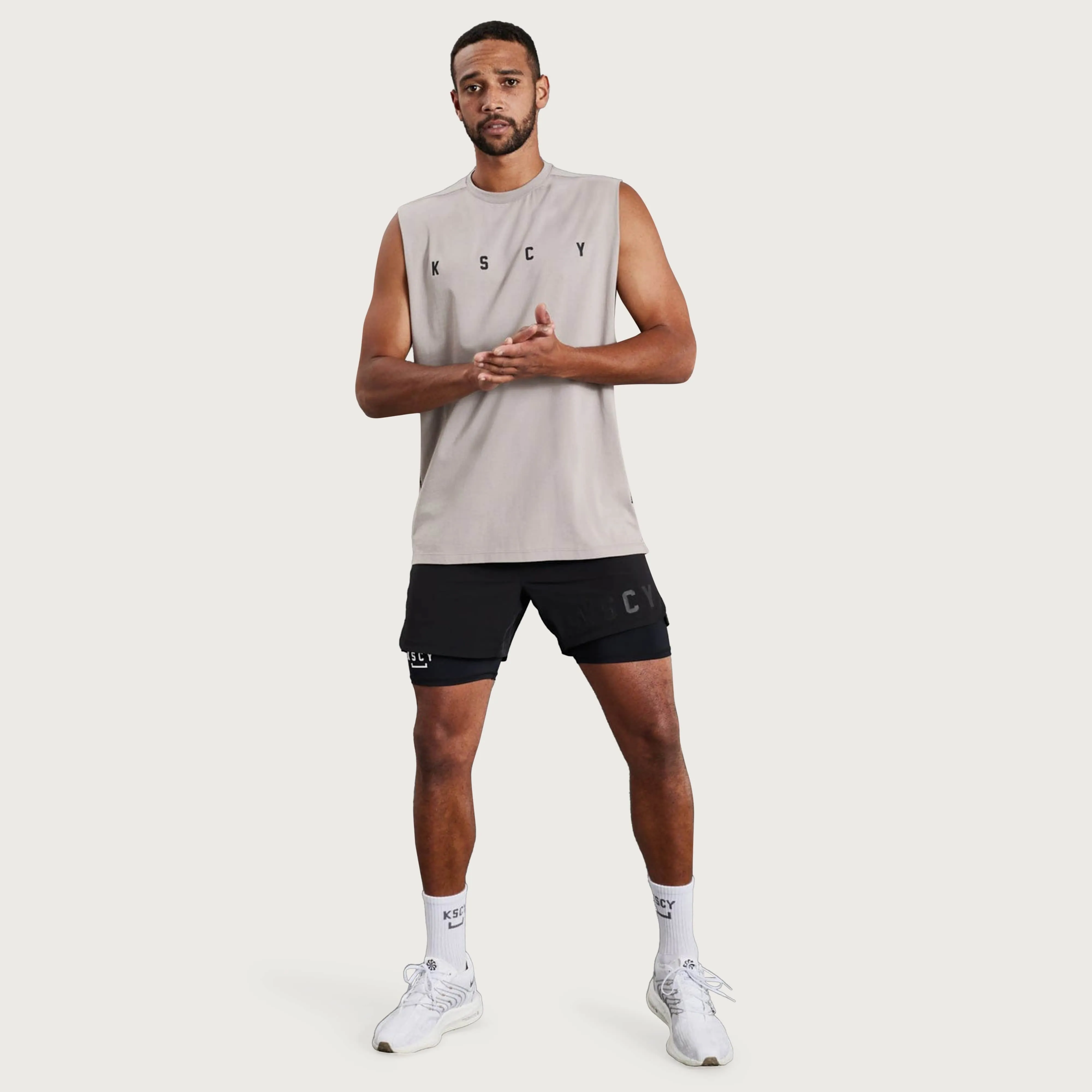 Compound Muscle Tee Split Hem Gull