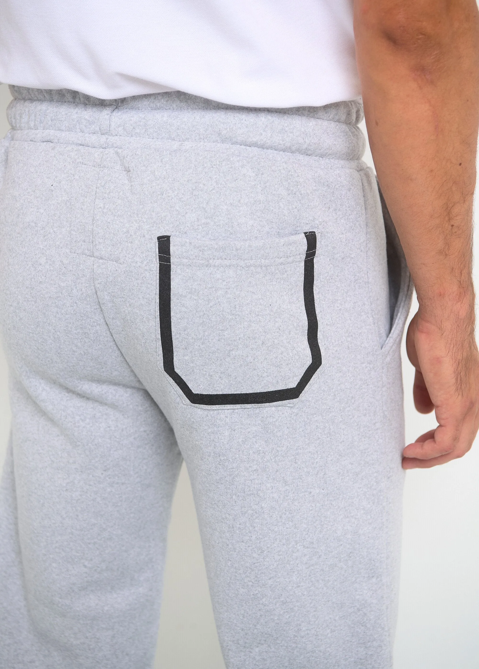 Contrasting tie jogging pants