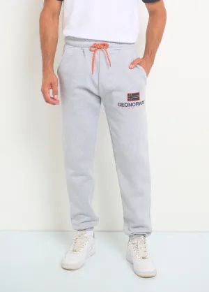 Contrasting tie jogging pants