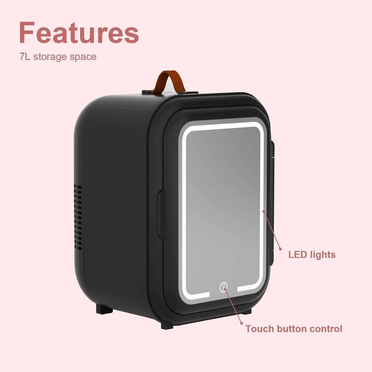 COOSEON® 7L Mini Skincare Fridge - Black