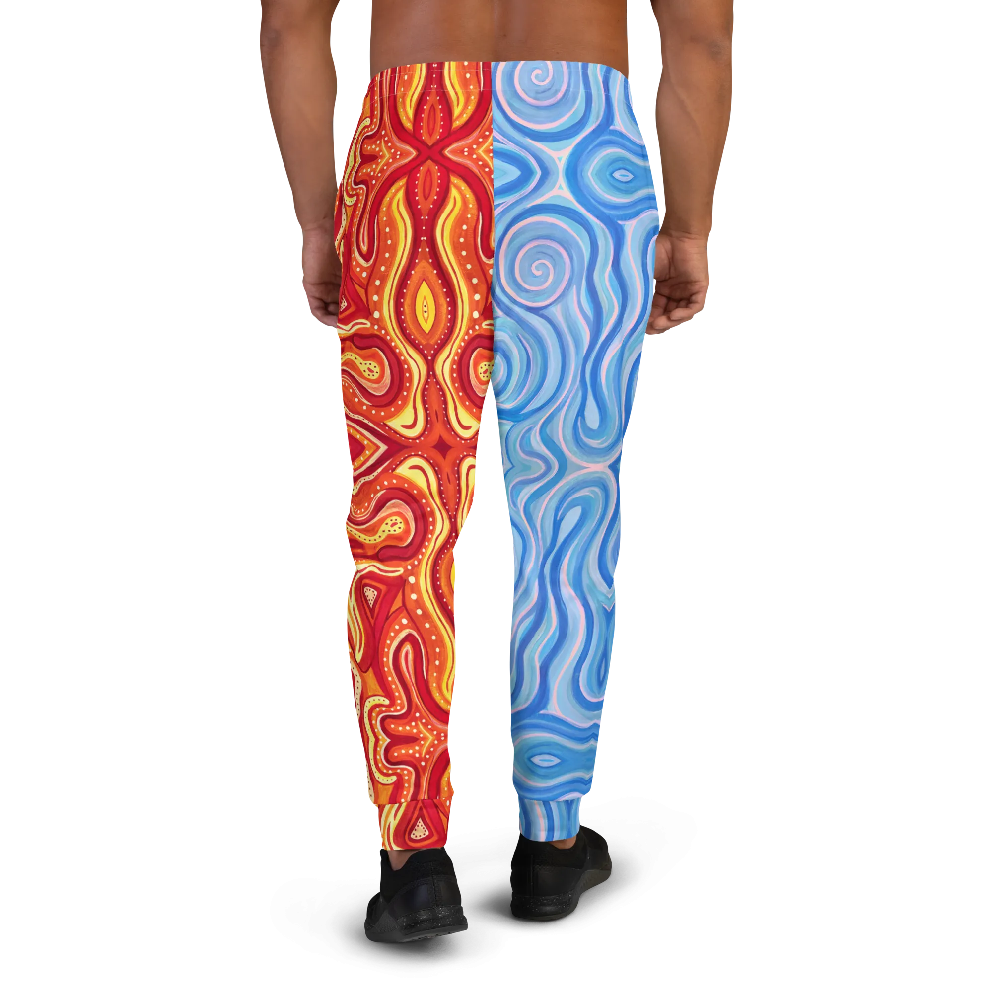 Cozy Slim Fit Joggers- "Aqua" x "Ember"