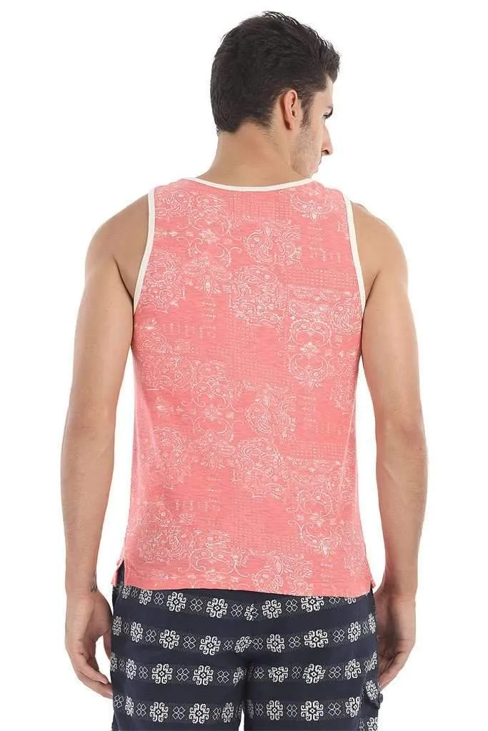 Crew Neck Reverse Print Short Sleeve Tee