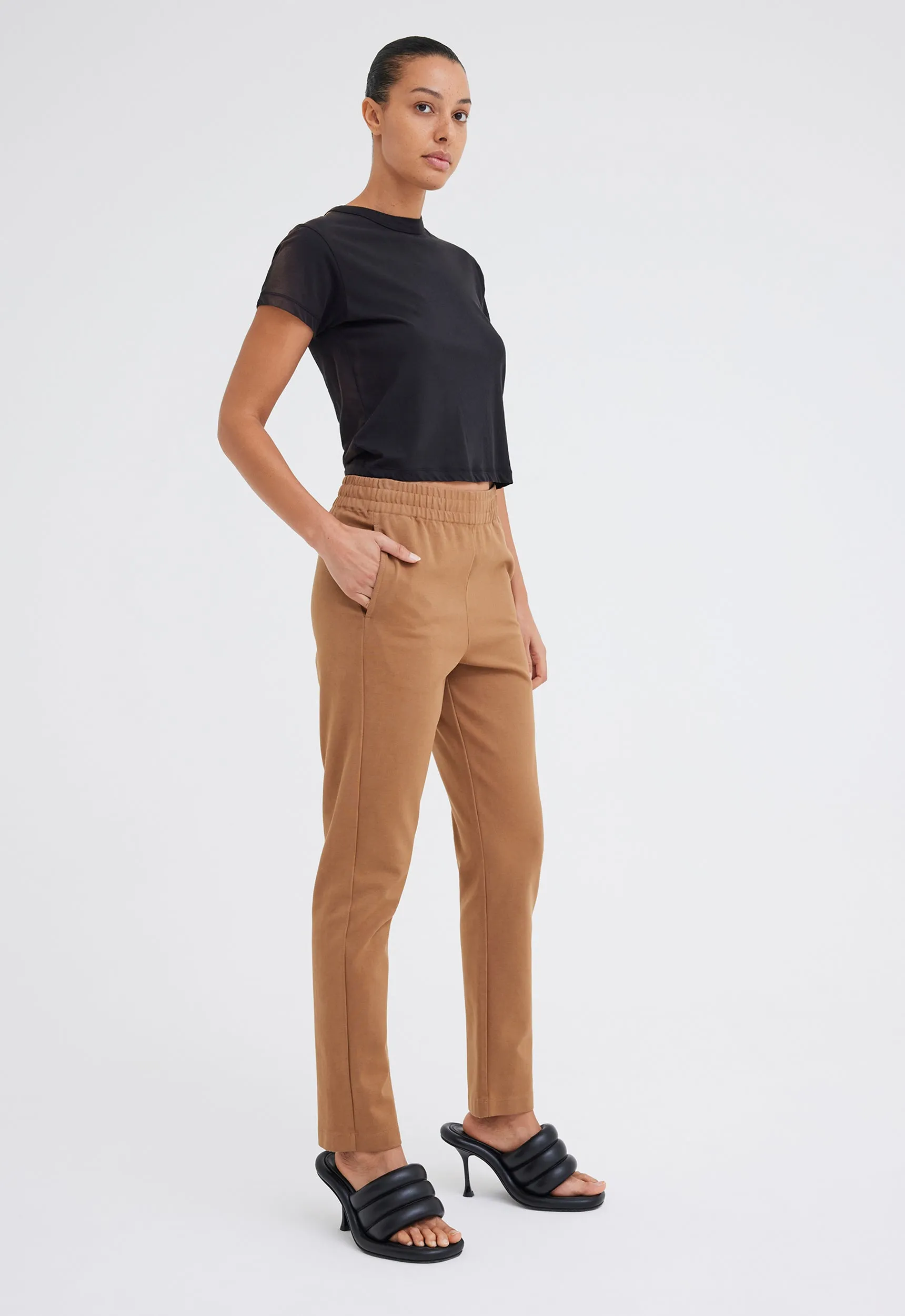 Cub Cotton Ponte Pant - Colt Brown