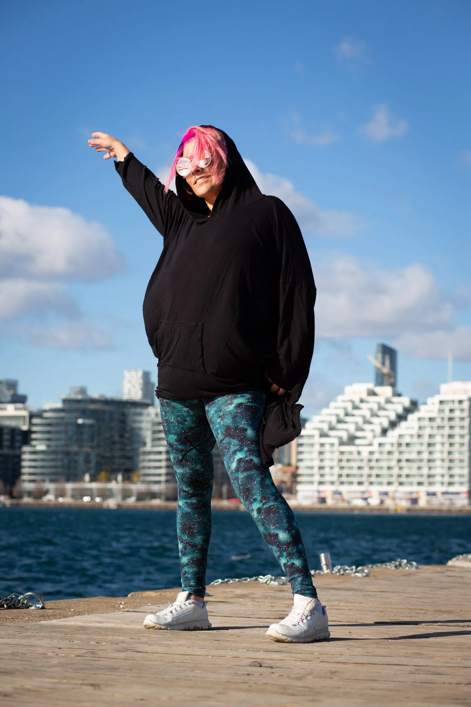Cuddle Puddle Sweater Dress-Black