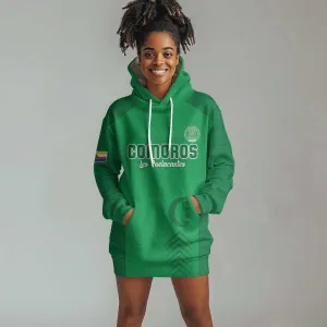 Custom Comoros Football Hoodie Dress Go Les Coelacantes LT15