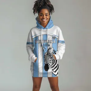 Custom Lefatshe la Botswana Football Hoodie Dress Come On Dipitse LT15