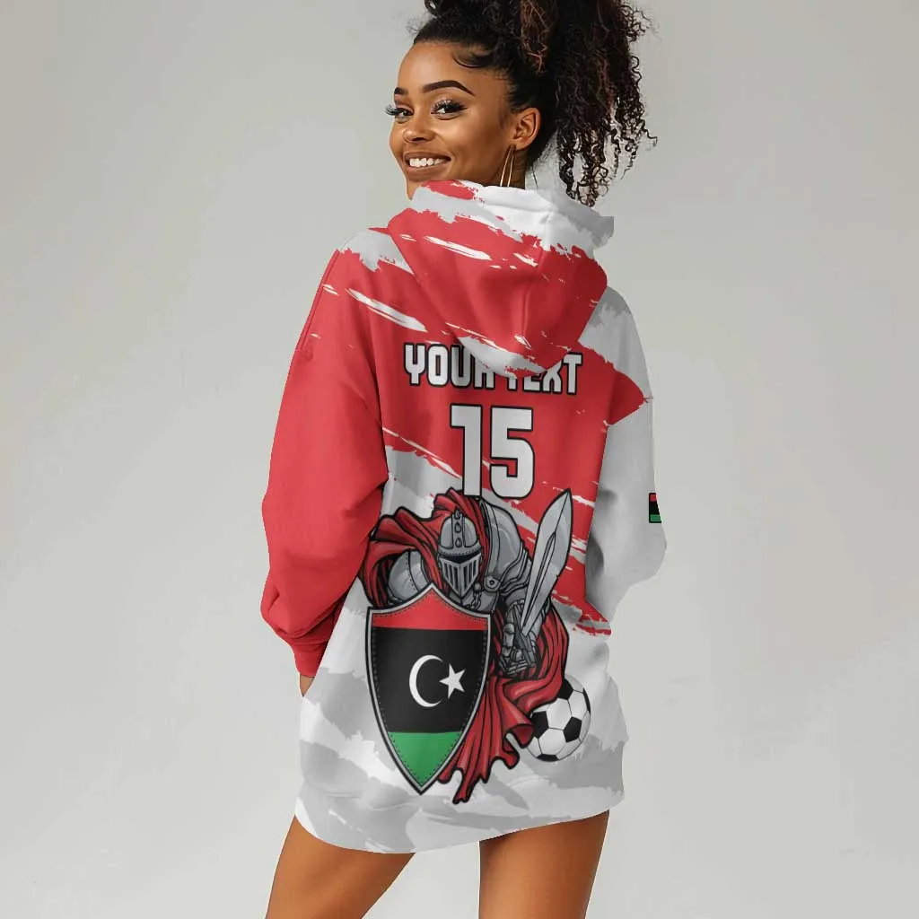 Custom Libya Football Hoodie Dress Forza Fursan Al-Mutawasit LT15