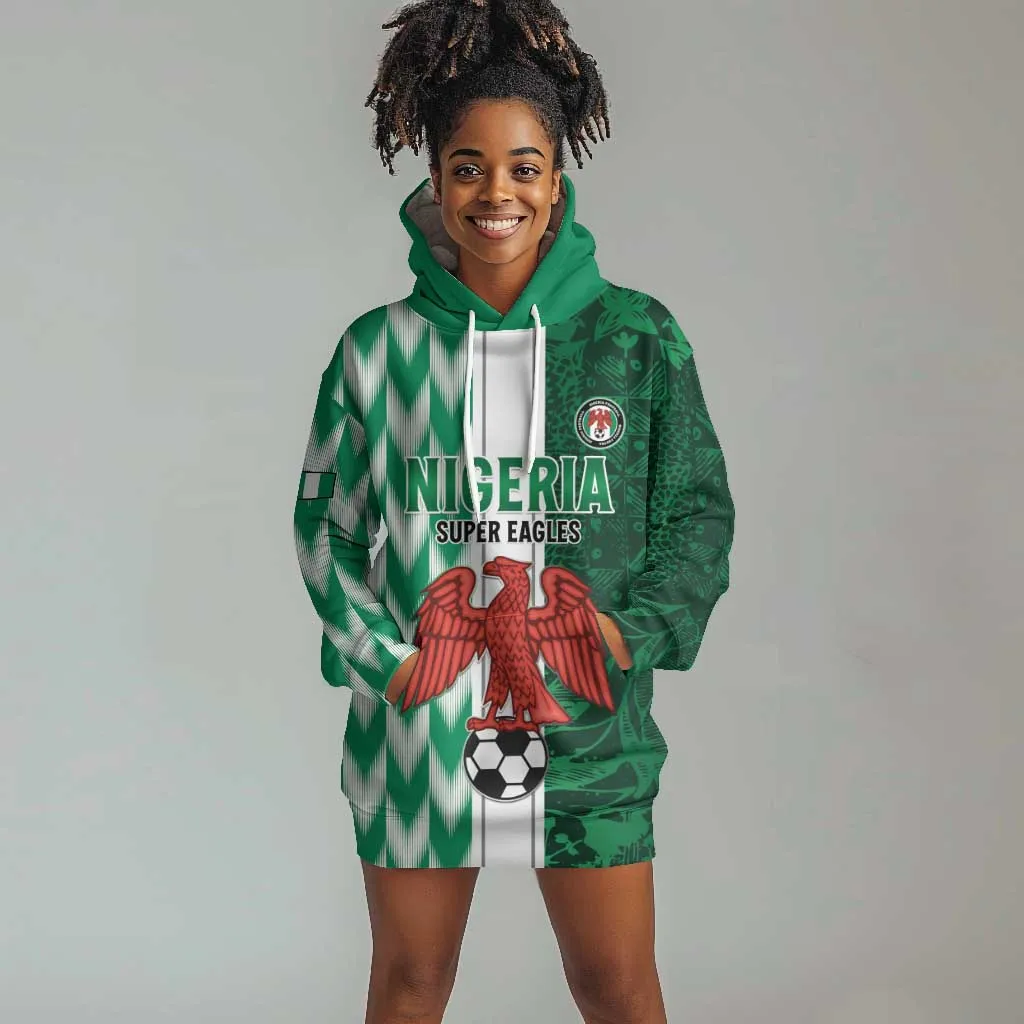 Custom Nigeria Football Hoodie Dress Go Champions LT15