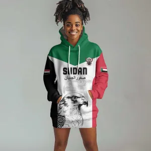 Custom Sudan Football Hoodie Dress Yalla Sudan LT15