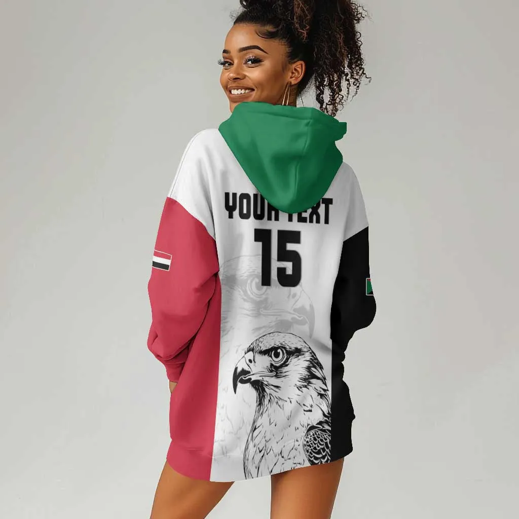 Custom Sudan Football Hoodie Dress Yalla Sudan LT15