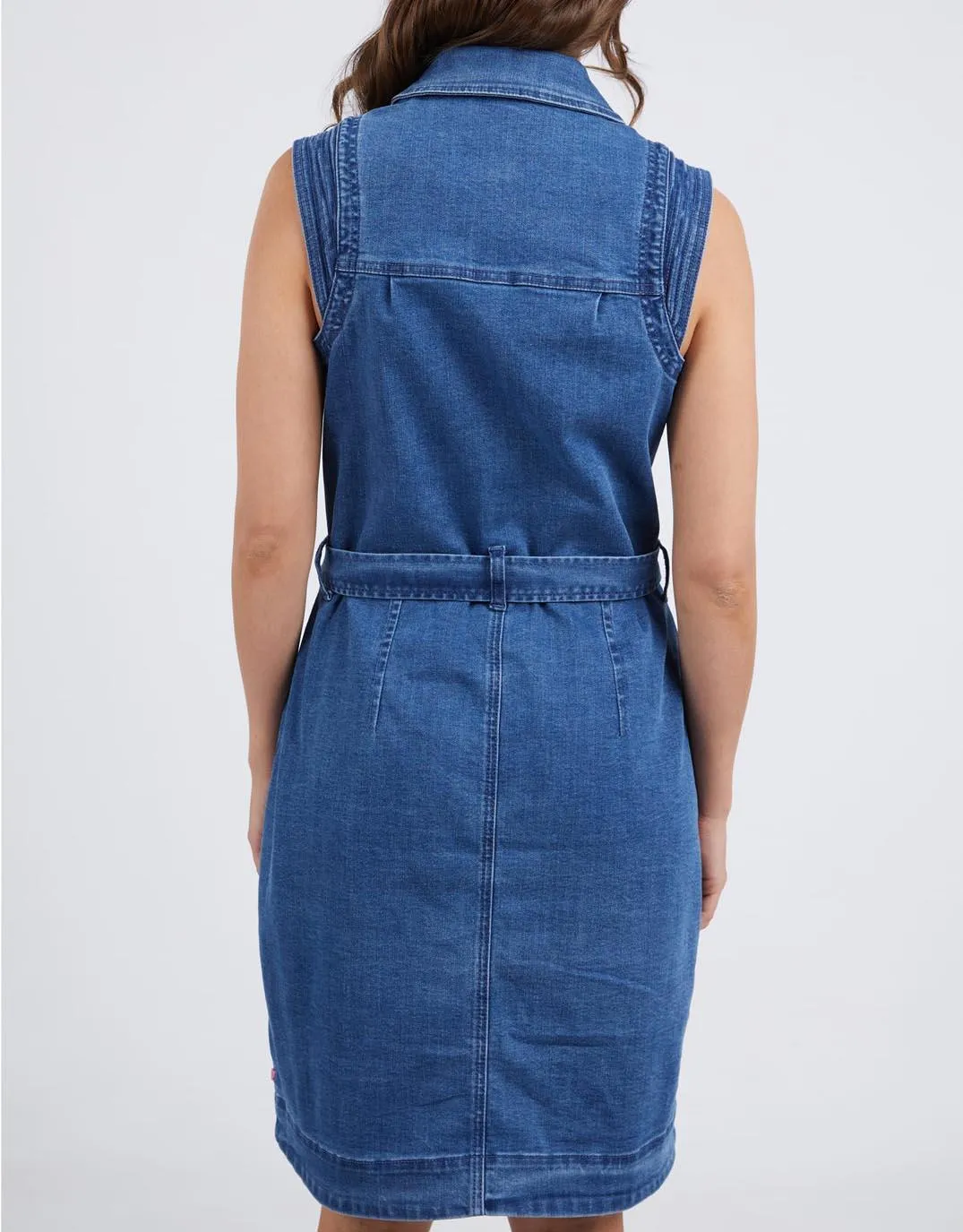 Daisy Denim Dress - Blue Wash