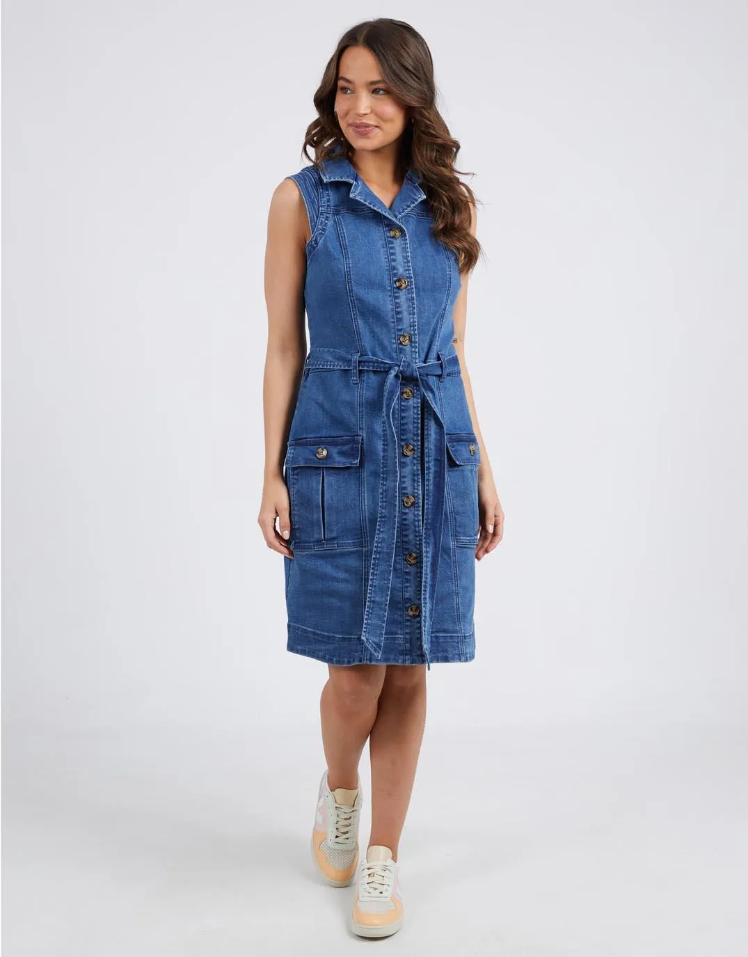 Daisy Denim Dress - Blue Wash