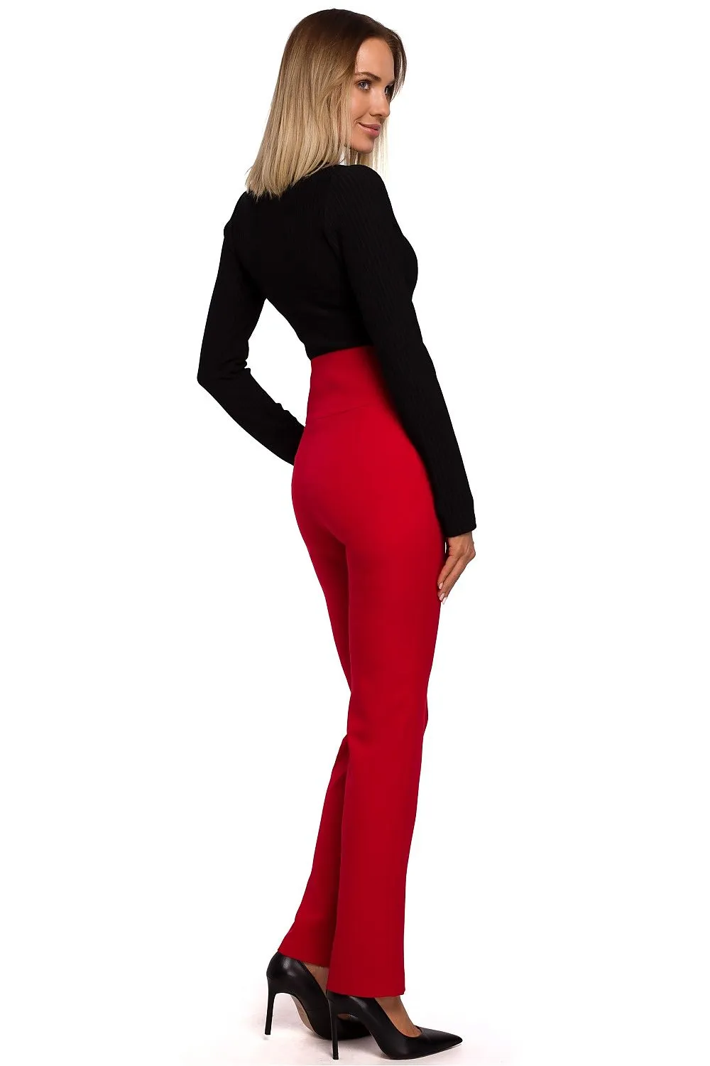 Decorative Pocket Slim-Fit Trousers