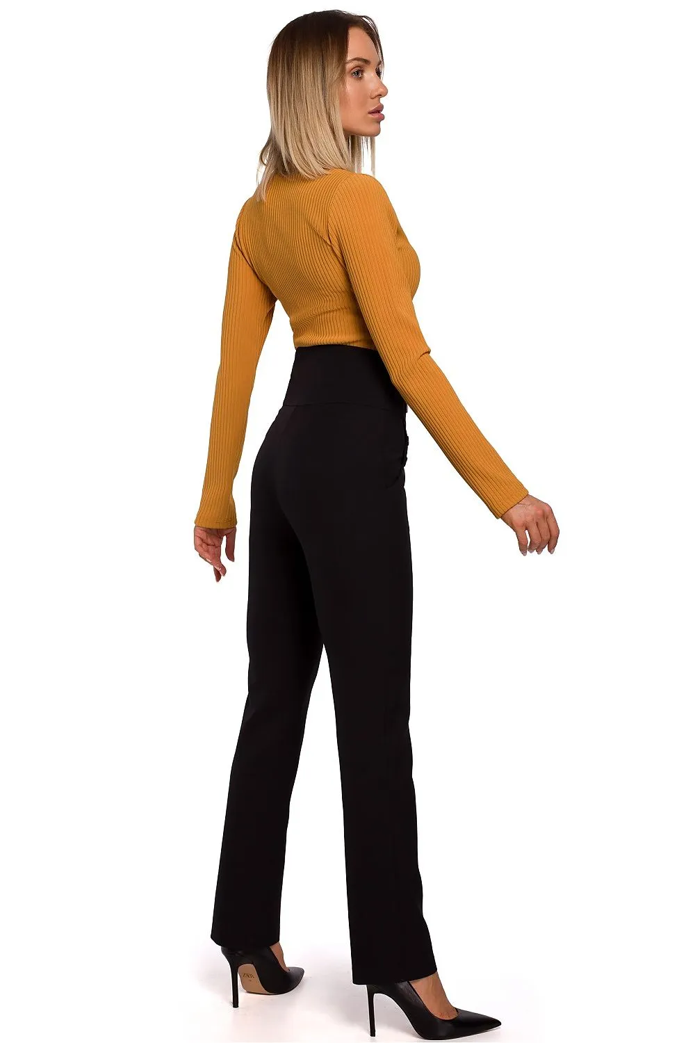Decorative Pocket Slim-Fit Trousers