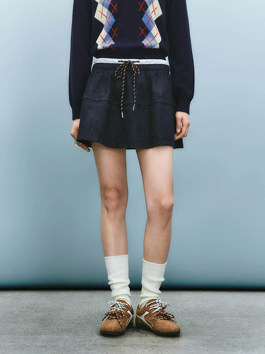 Denim Mini Skirts