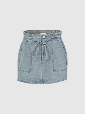 Denim Mini Skirts