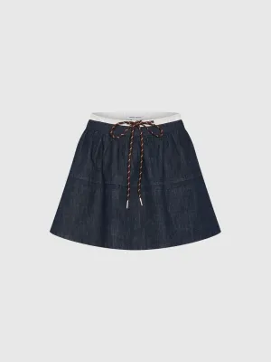 Denim Mini Skirts
