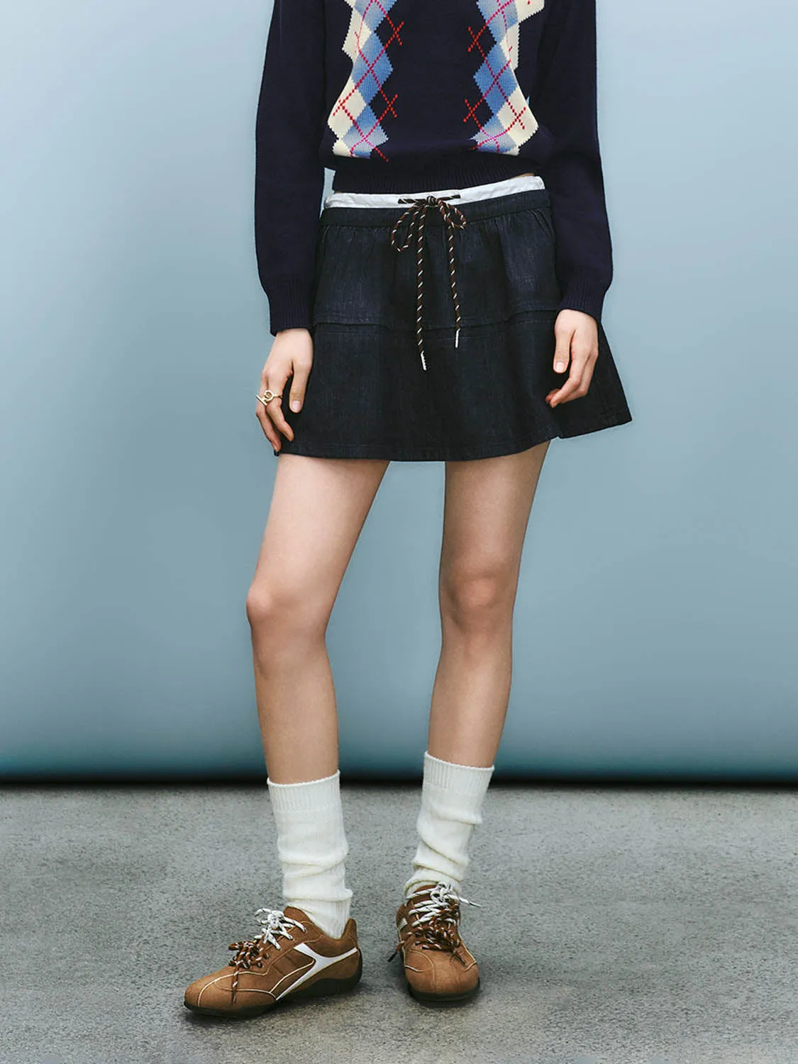 Denim Mini Skirts