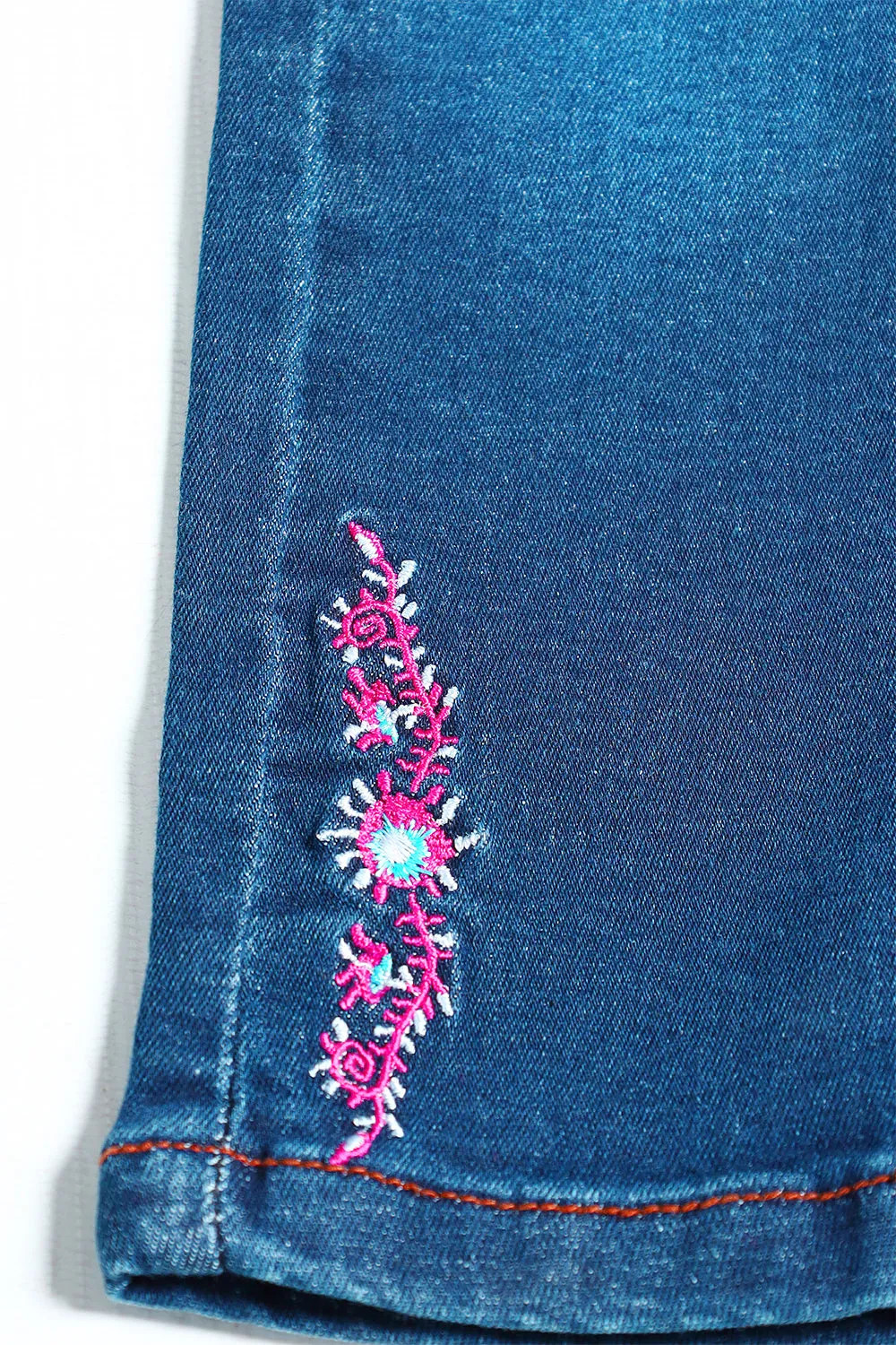 DENIM PANT - FLORAL