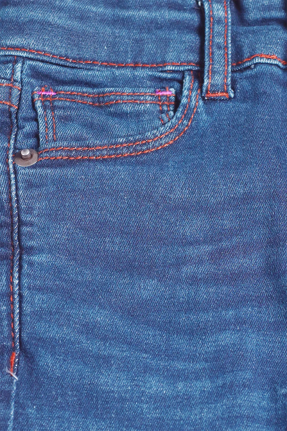 DENIM PANT - FLORAL