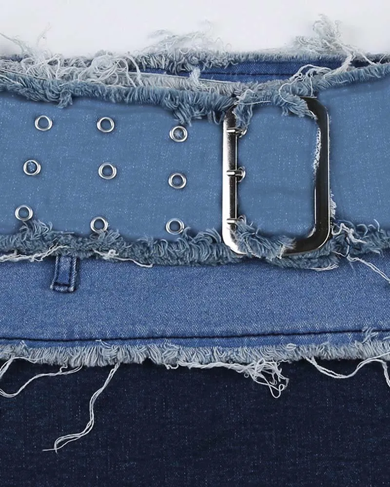 Denimine Preserver Accent Skirt