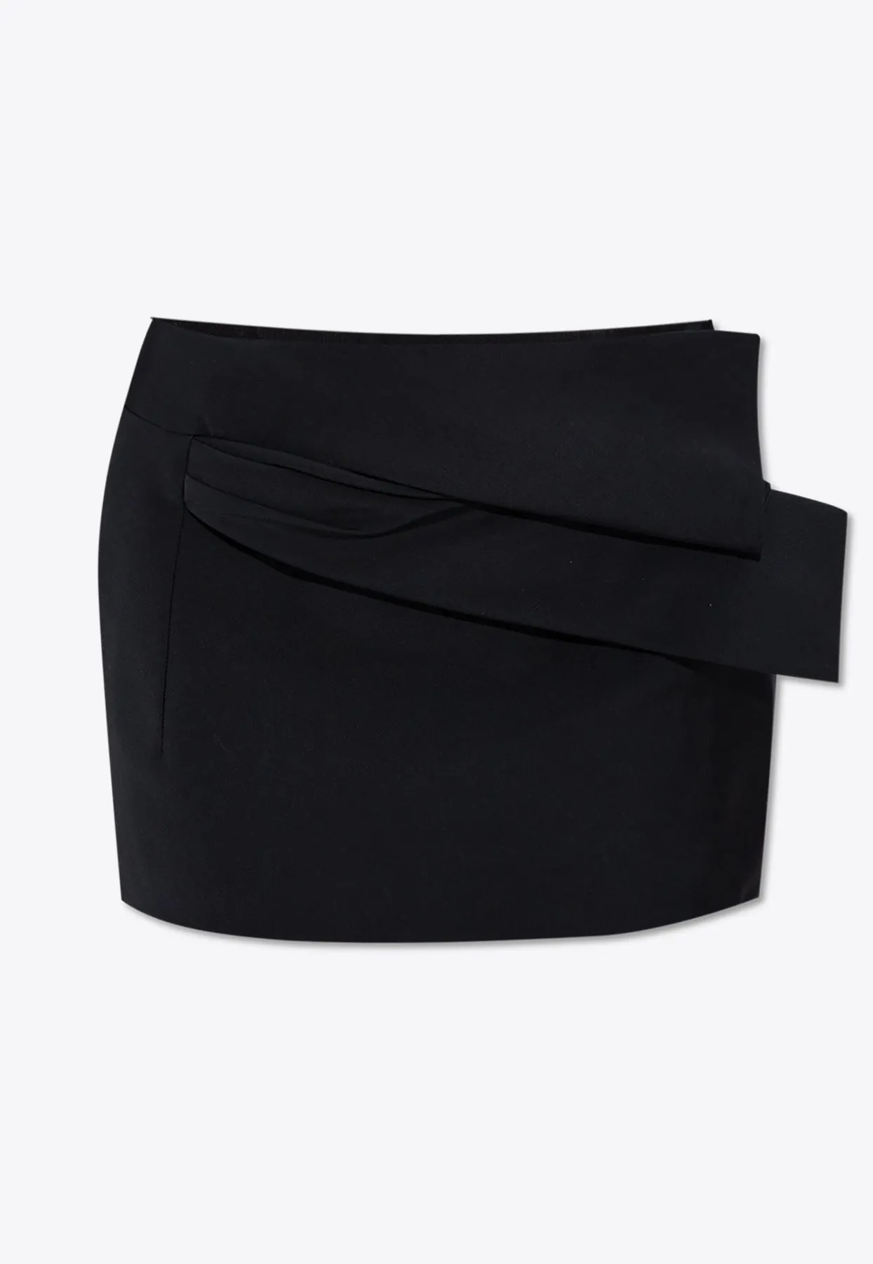 Draped Mini Skirt