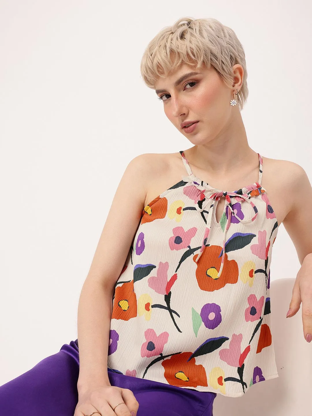 DressBerry Flower Power Straps Top