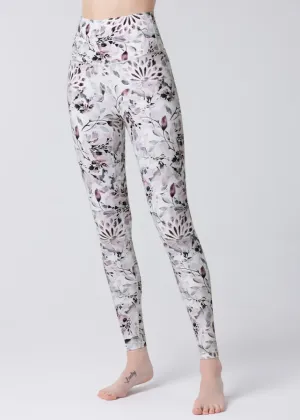 easyoga LA-VEDA Glossy Slim Tights - FK7 Plant Rubbing