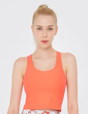 easyoga LESPIRO Interwoven Crop Tank - R05 Watermelon