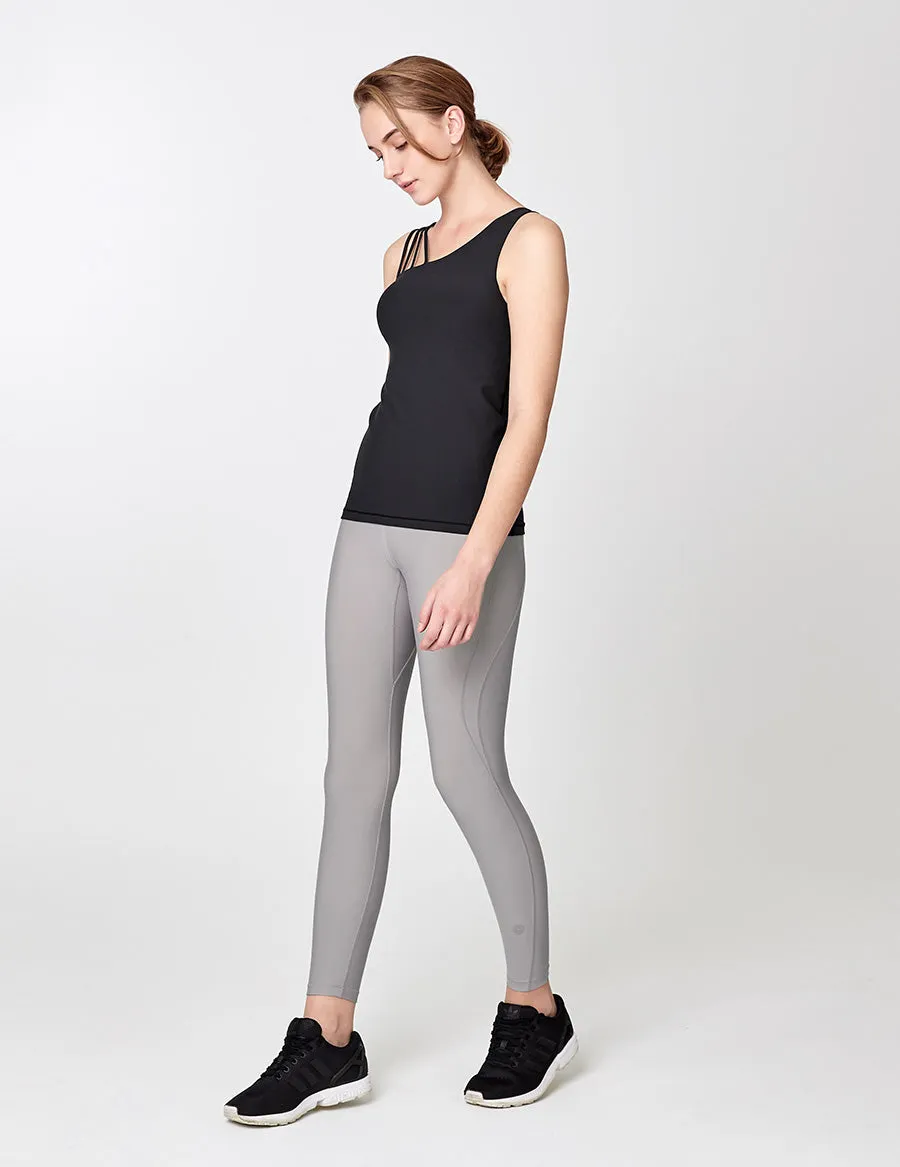 easyoga LESPIRO Twin Stream Tights - X07 Gray/Peach Powder