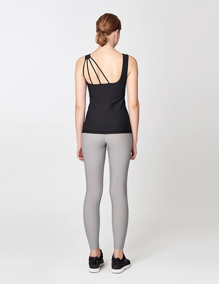 easyoga LESPIRO Twin Stream Tights - X07 Gray/Peach Powder