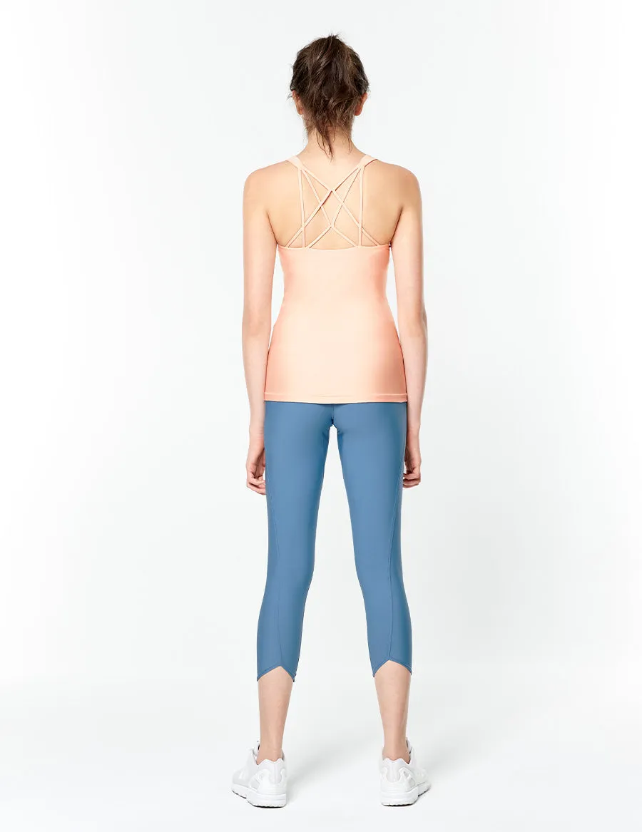 easyoga LESPIRO Under Starry Skies Tank - R23 Mature Peach