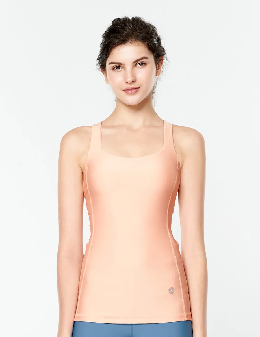 easyoga LESPIRO Under Starry Skies Tank - R23 Mature Peach