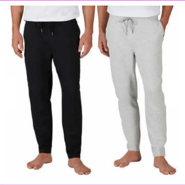 Eddie Bauer Men Sweatpants  2 Pack Jogger Lounge black-Gray