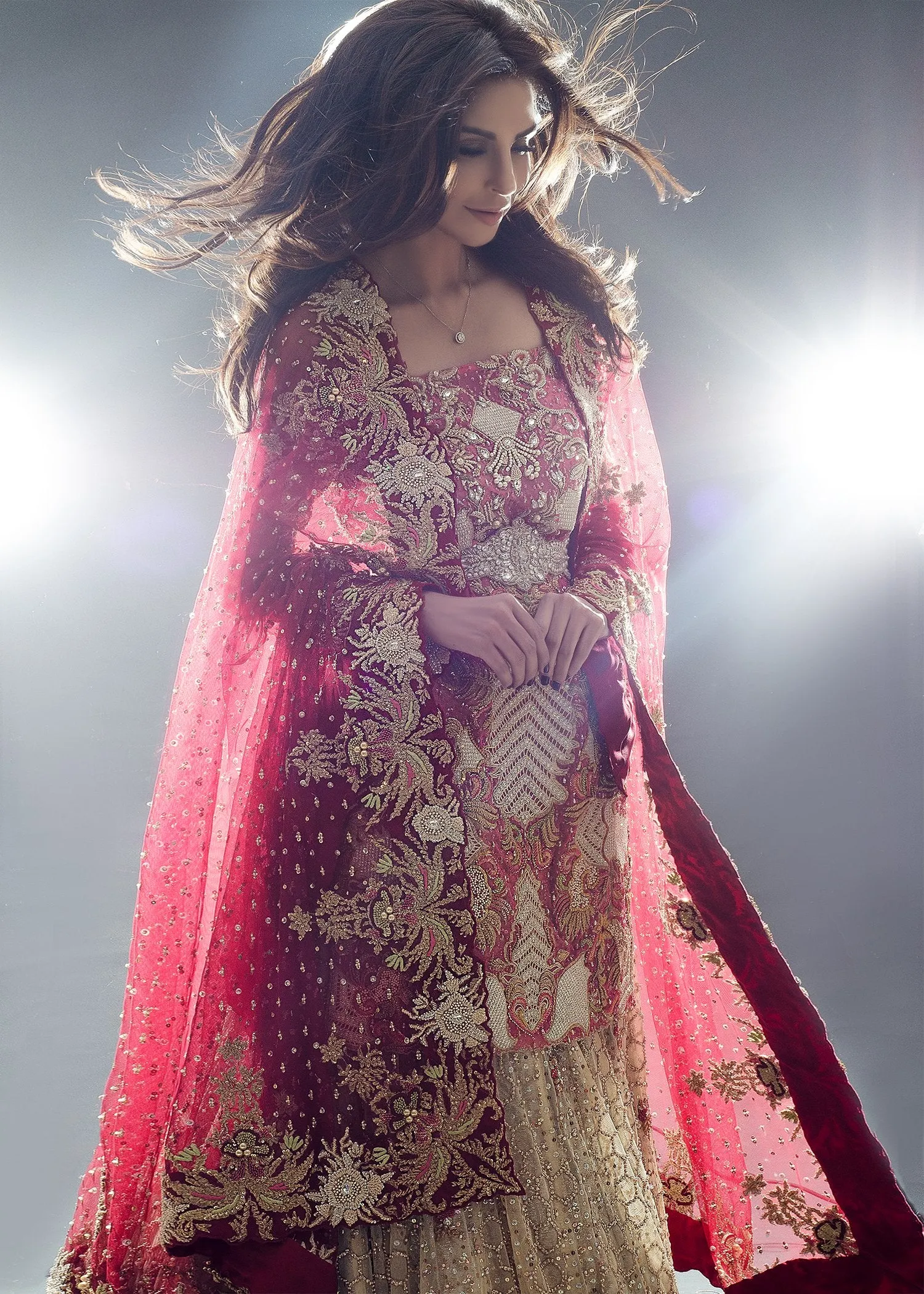 Elegant Pakistani Bridal Lehnga Dress for Wedding #J5167