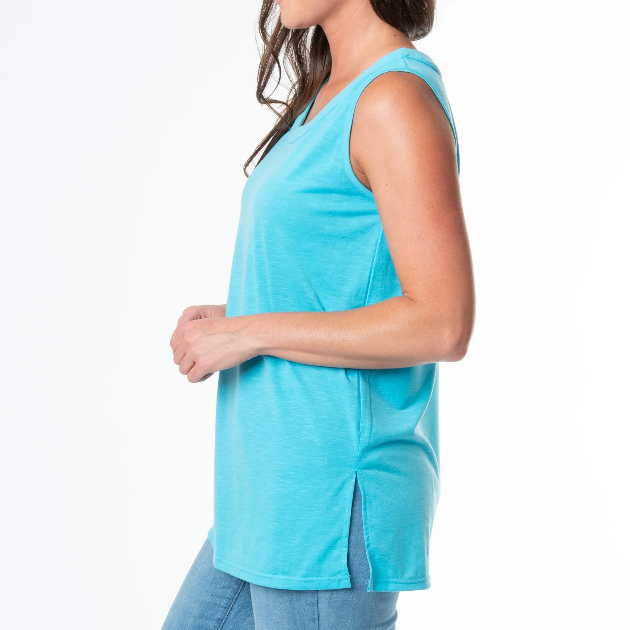 Elsie & Zoey  Fallon Scoop Neck Tank