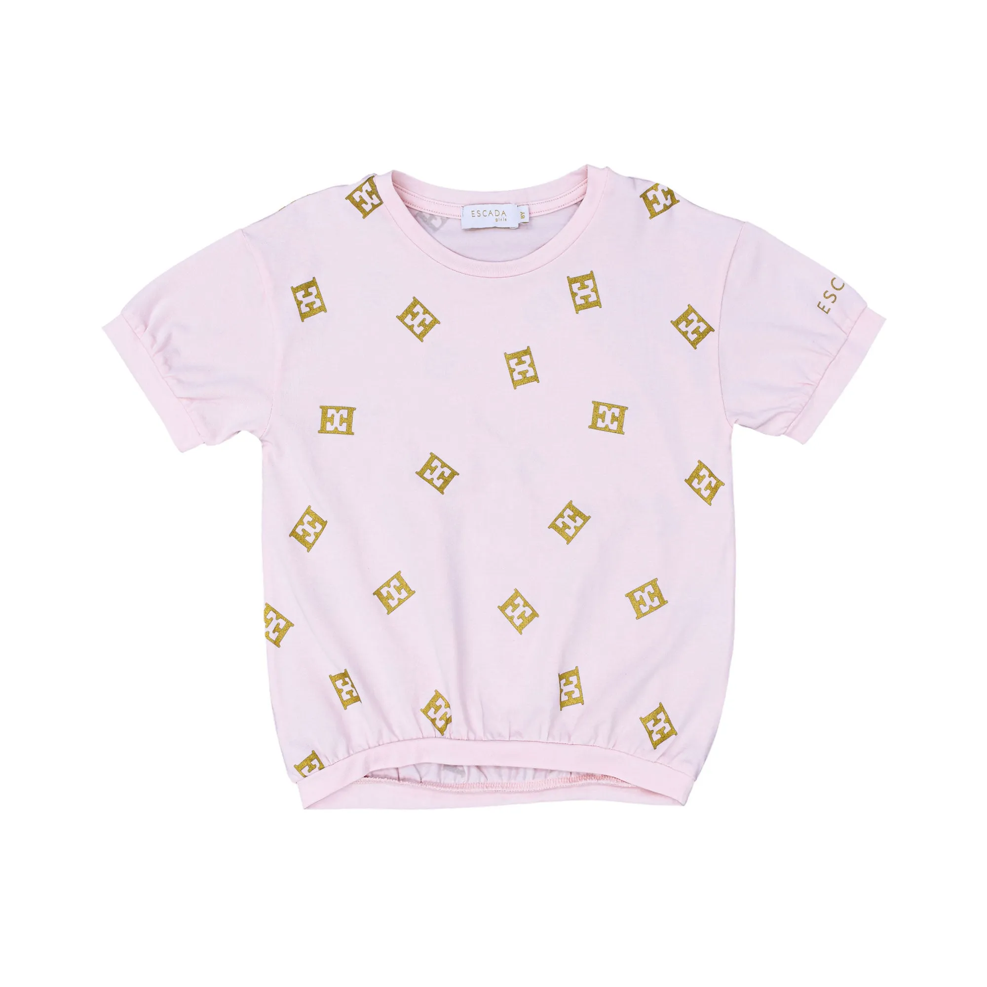 Escada Kids Girls' Playful Logo Pink T-Shirt