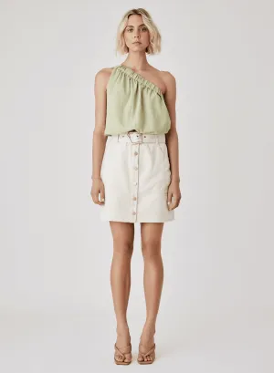 ESMAEE Kokomo Denim Skirt - Ivory