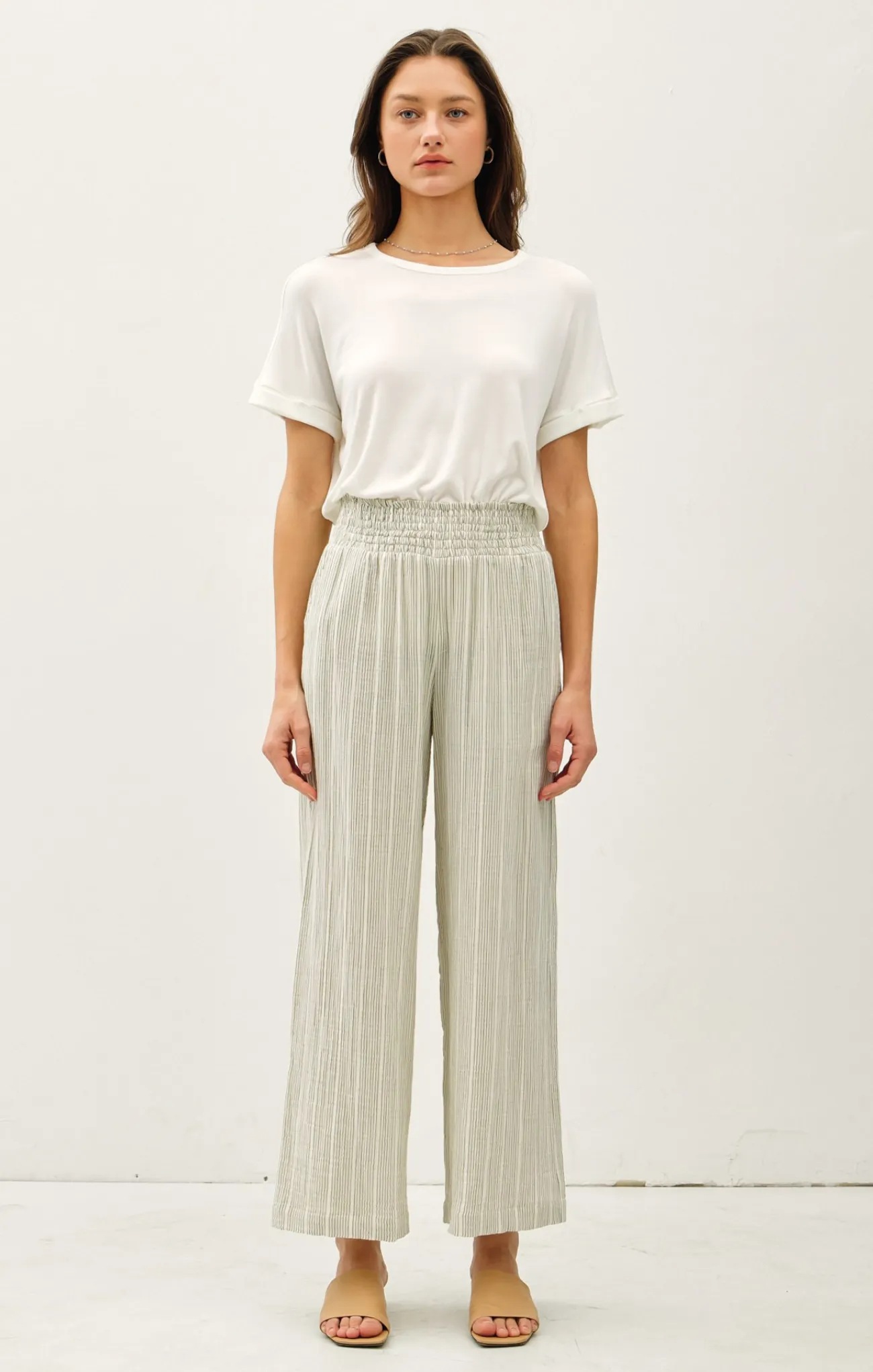 Evelyn Striped Gauze Pants