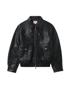 Faux leather car jacket