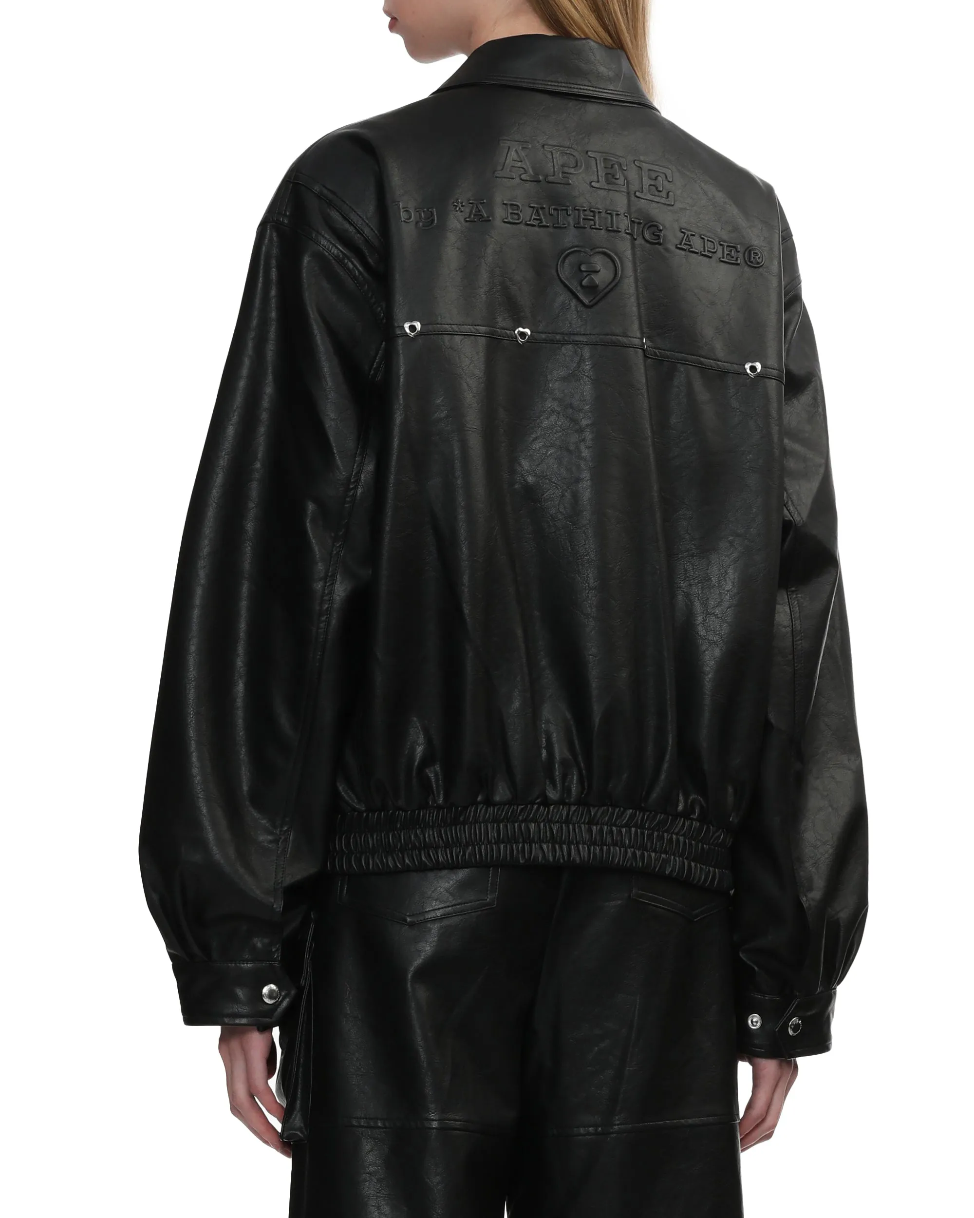 Faux leather car jacket