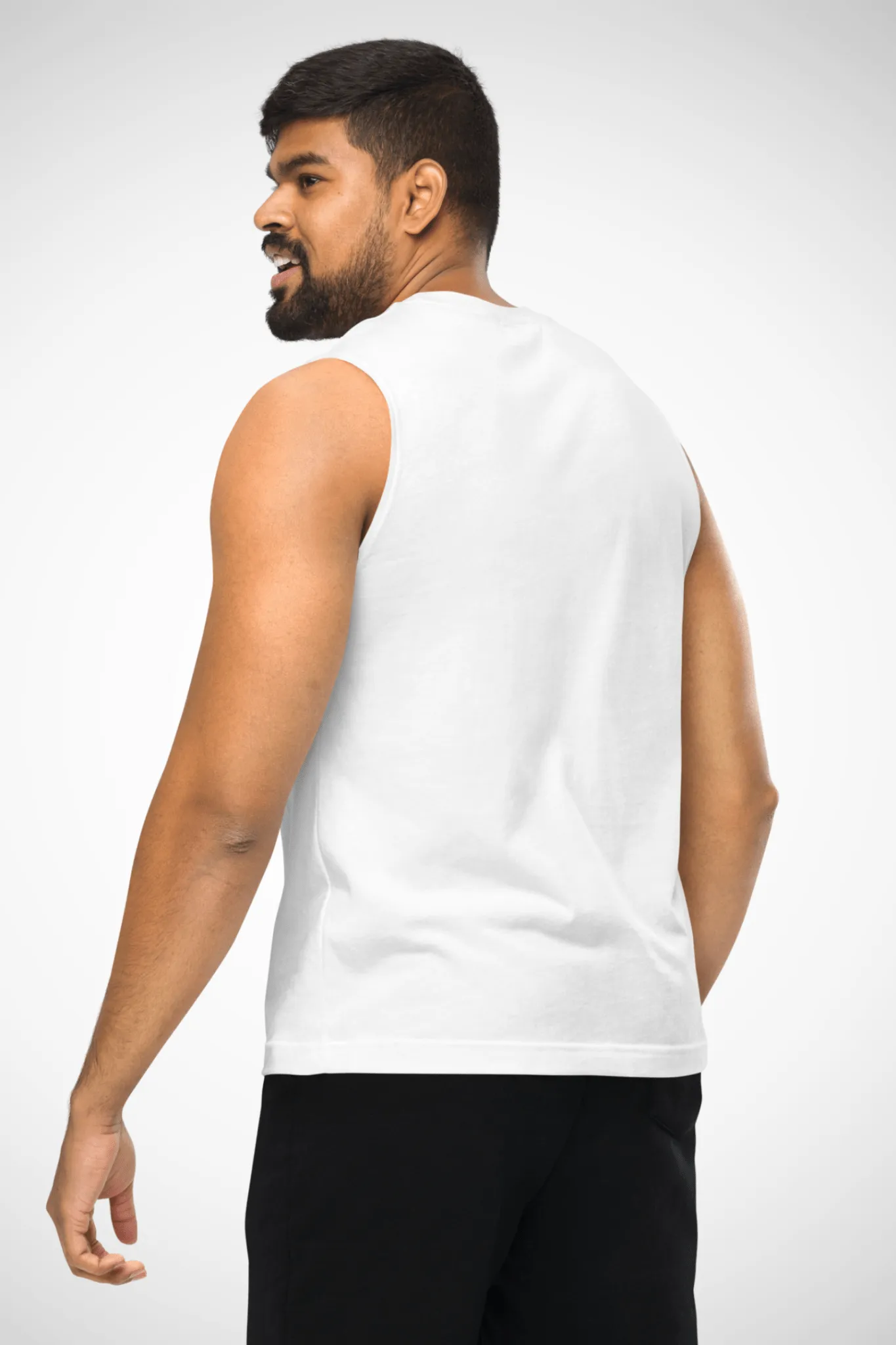 FitForge Men's Muscle Tank - Bold White