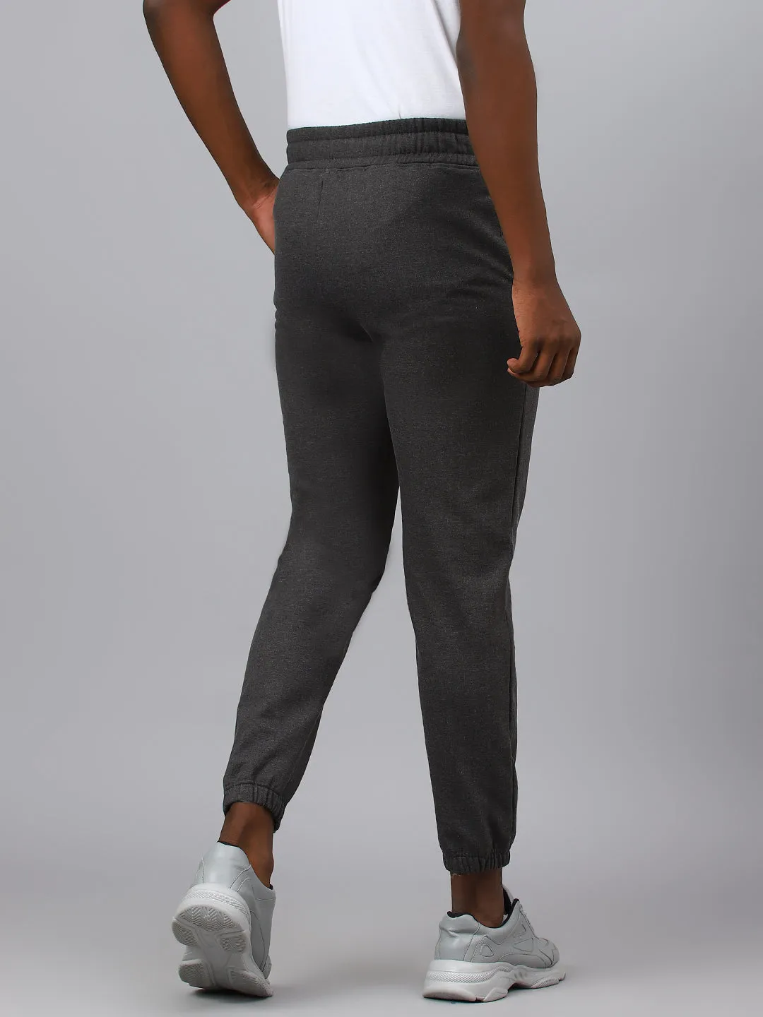 Fitkin Men Grey Regular Fleece Jogger