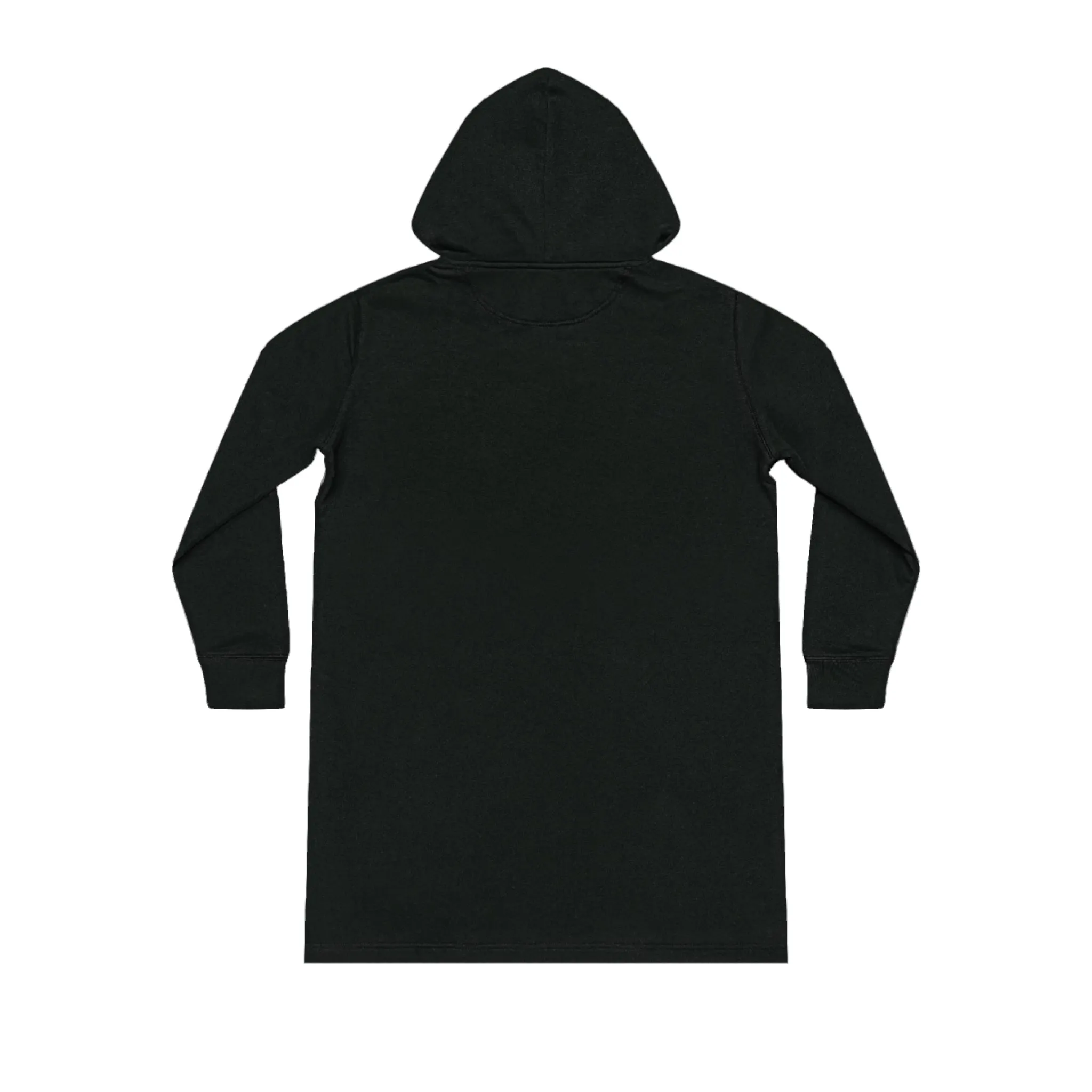 Focus On The Step In Front Of You, Women's Streeter Organic Hoodie Dress (Dark), Printed