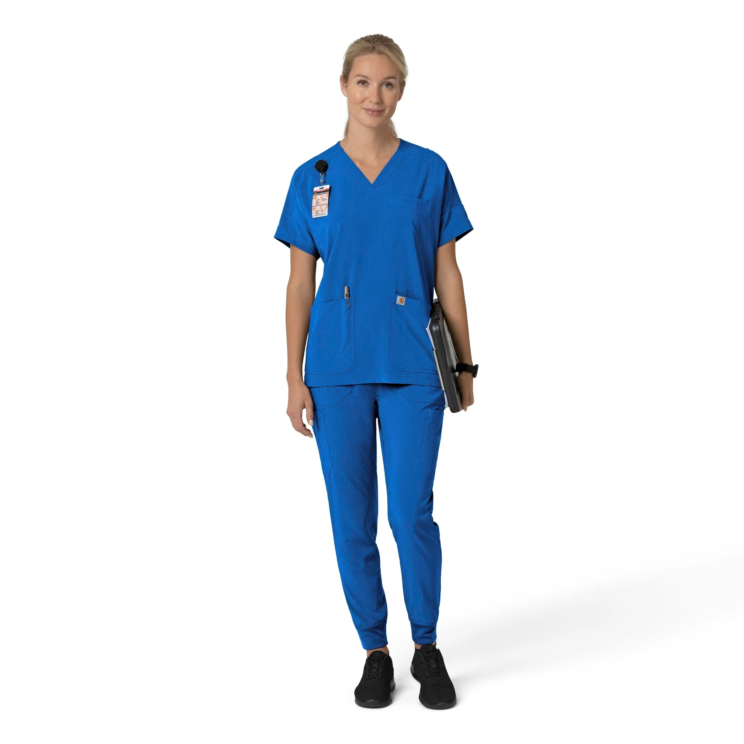 Force Cross-Flex C53110 Cargo Jogger Scrub Pants Royal