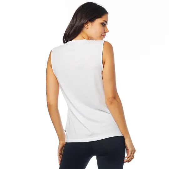 FOX WOMENS RETRO FOX MUSCLE TANK [WHITE]