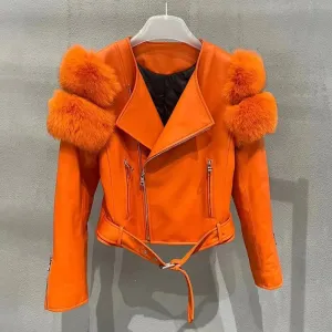 Furlegence Leather Jacket